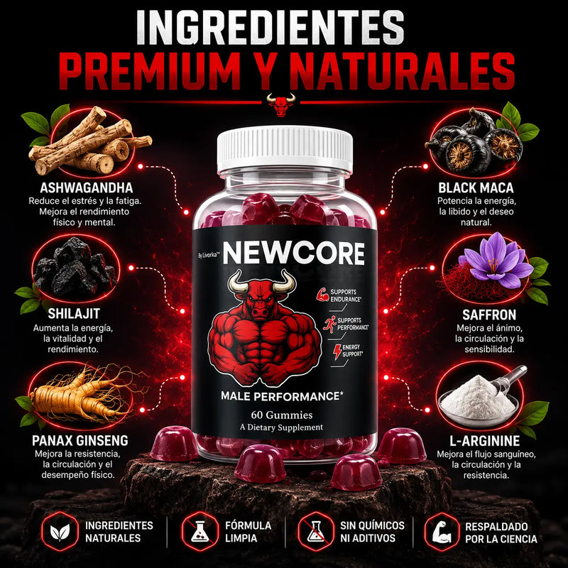 NewCore Gomas — ingredientes