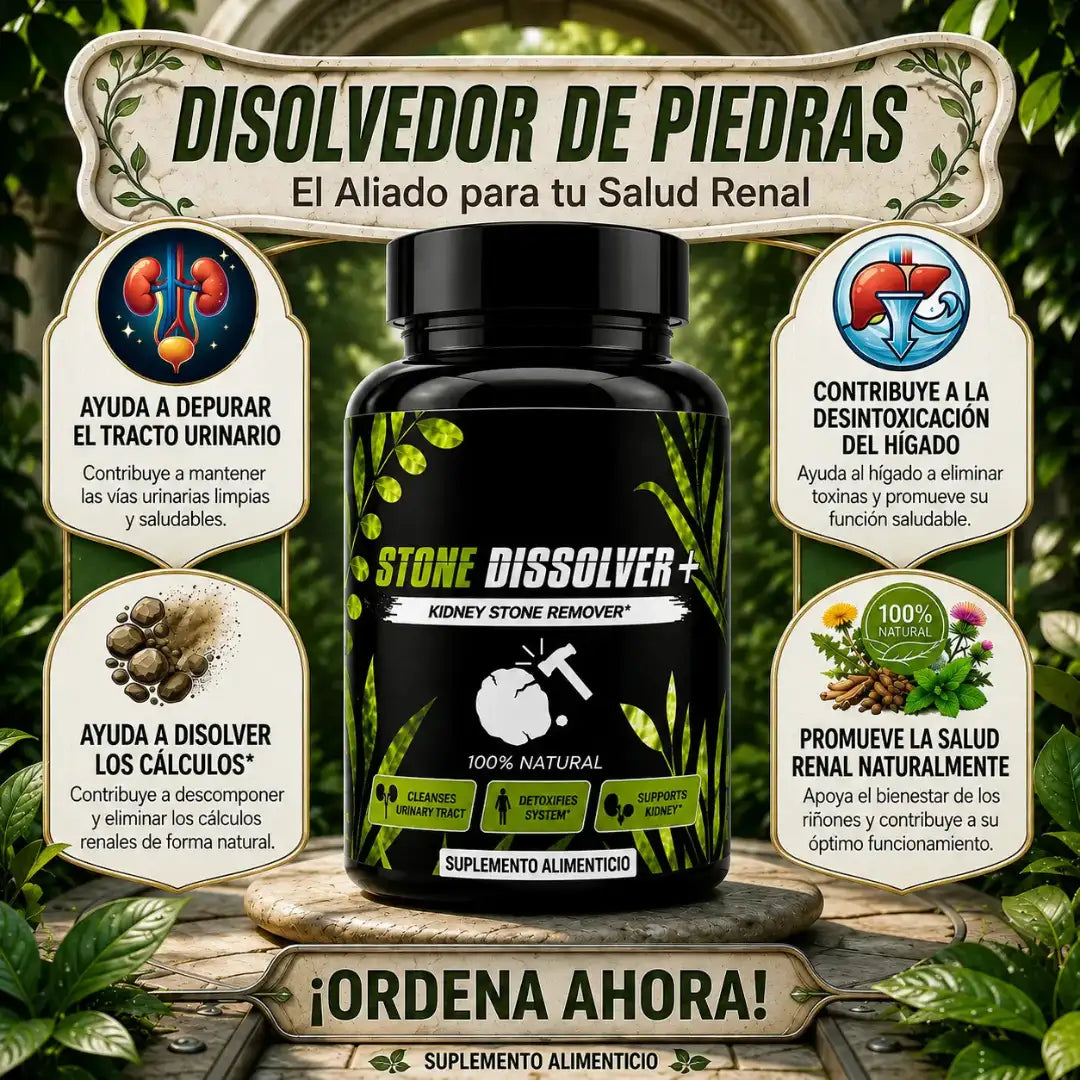 STONE DISSOLVER™  - Fórmula botánica avanzada con hierba Chancapiedra