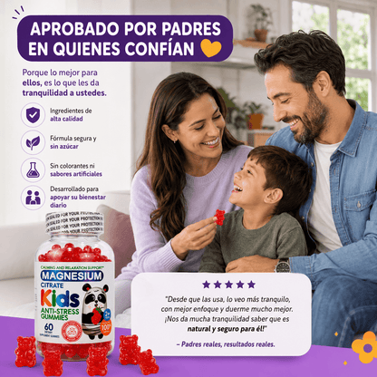 MAGNESIUM KIDS GUMMIES® +GUIA GRATIS PARA APRENDER LAS TABLAS DE MULTIPLICAR