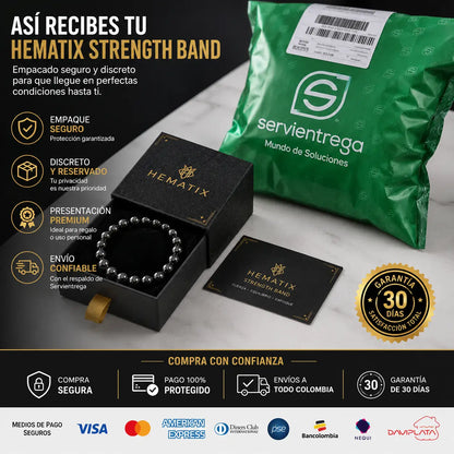 PULSERA HEMATITA®- AUMENTA TU ENERGIA Y VITALIDAD