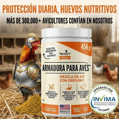Flock Armor® Desparasitante diario + Apoyo intestinal