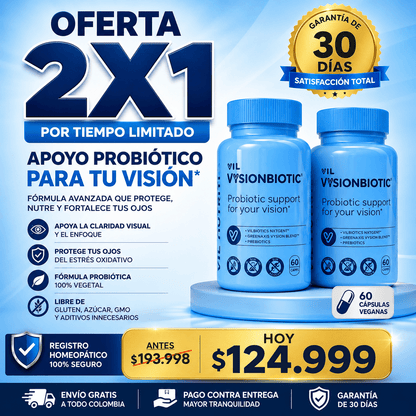 VIL Vysion® 2X1- 15 en 1 Fórmula avanzada para los ojos +  GUIA GRATIS PARA MEJORAR EL CUIDADO DE TU VISIÓN