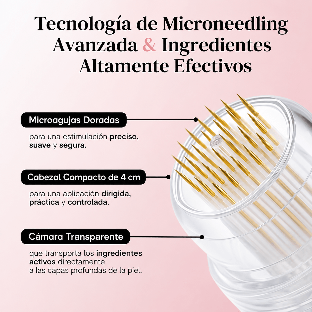 Microinfusión para el Cuidado de la Piel, Reduce las cicatrices del acné, mejora la textura de la piel