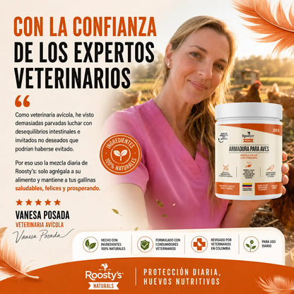 Armadura para Aves®  — Gallinas más sanas y más huevos en 30 días - Incluye GUÍA GRATIS + Envío Gratis