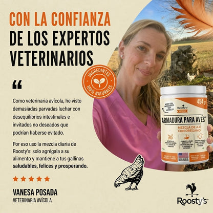 Flock Armor® Desparasitante diario + Apoyo intestinal