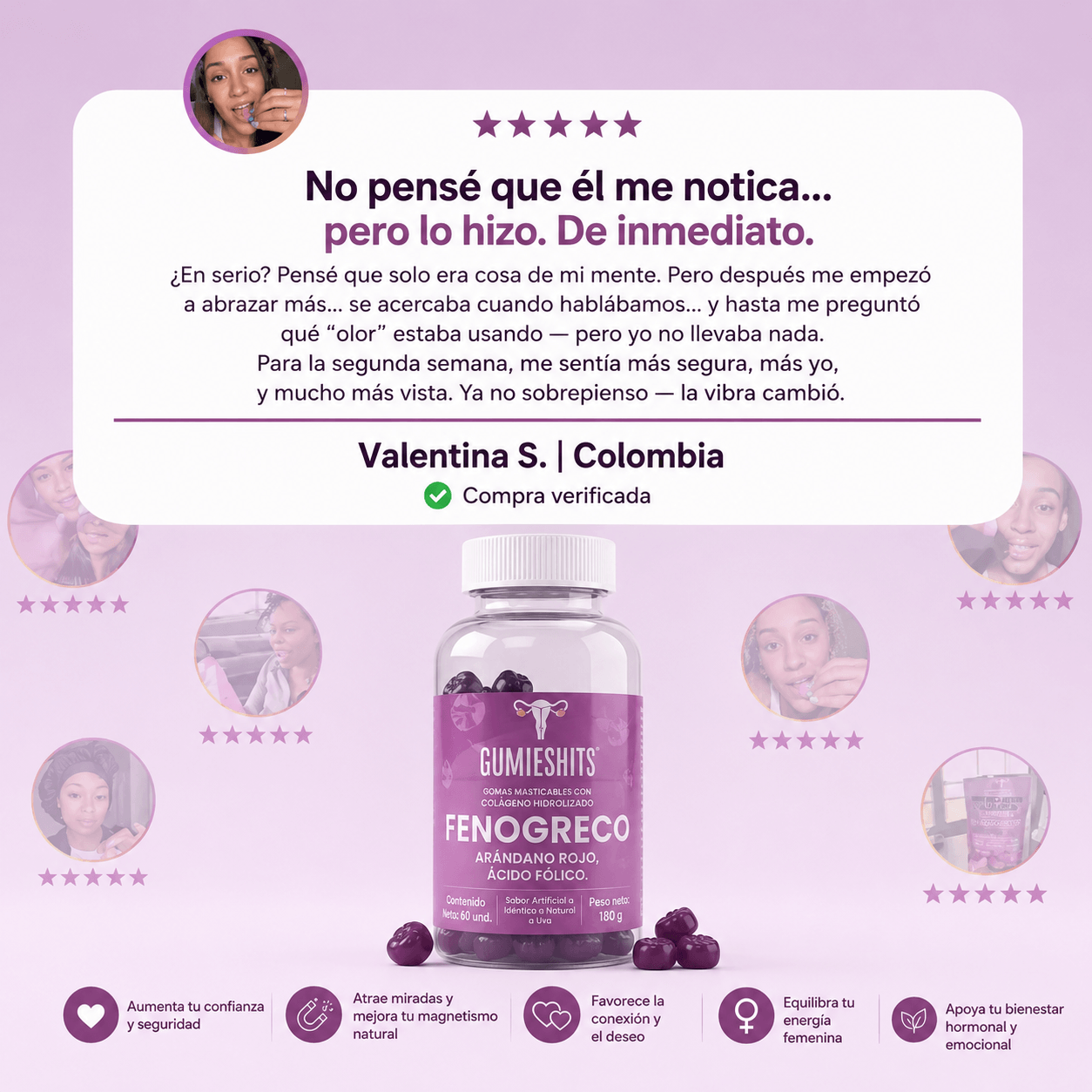GOMITAS DE FEROMONAS DE FENOGRECO® - Tu pareja lo notara en la primera semana.