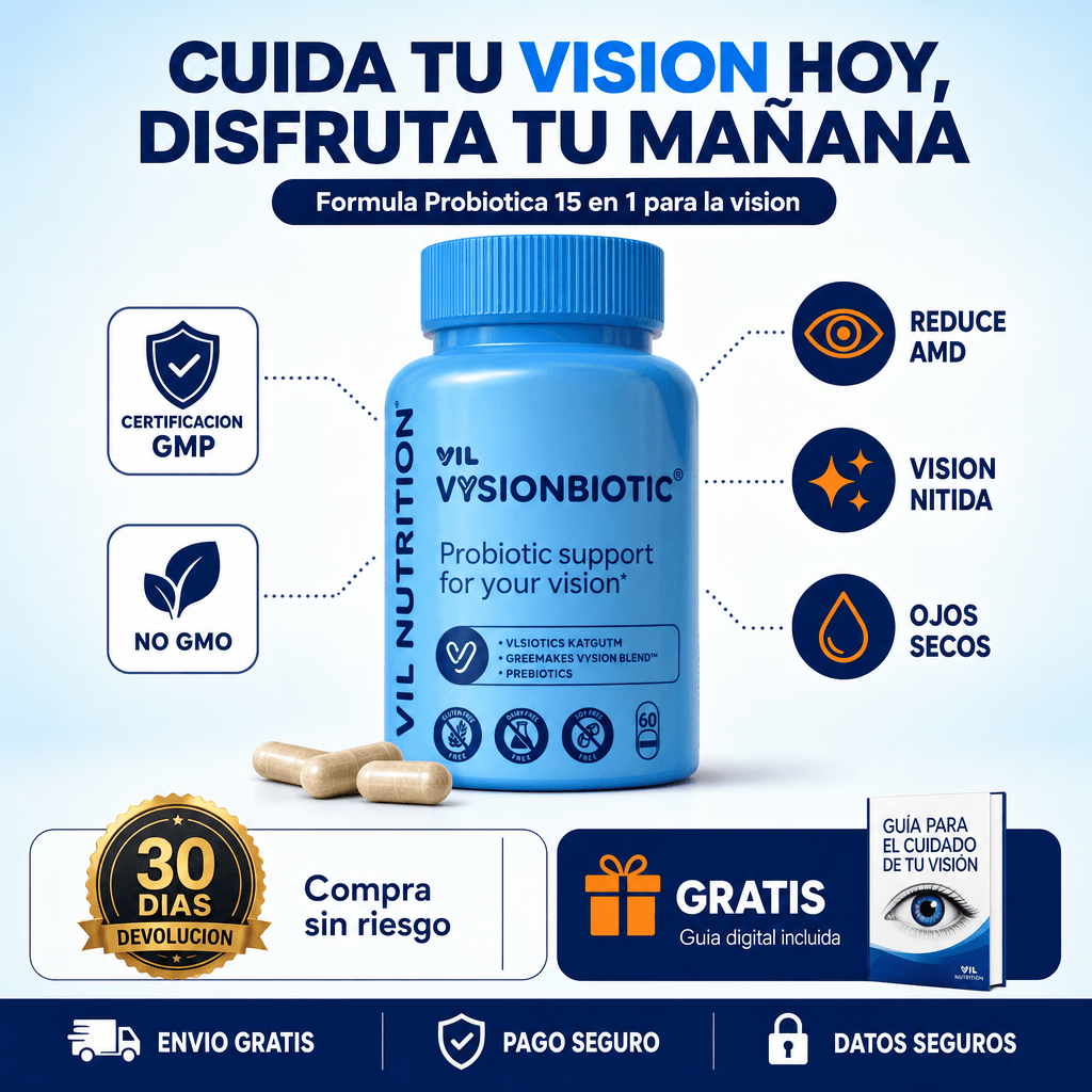 VIL Vysion®- 15 en 1 Fórmula avanzada para los ojos +  GUIA GRATIS PARA MEJORAR EL CUIDADO DE TU VISIÓN